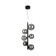Suspended lamp Maytoni Mod545PL-06B, 6xG9, 28W, 29x29 cm, black color