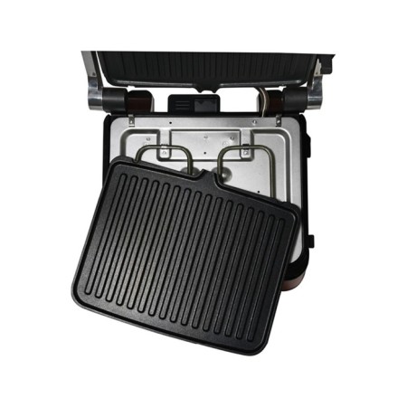 Electric grill Oursson EG2035S/DC, 2000 watts, anti -stick coating, dark cherry-10