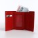 Women's wallet on magnet, red color