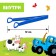 The training set “My Funny Garden”, 40 figures, cards, a voluminous field, according to the Montessori method, blue tractor
