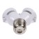 Ecla adapter, from the basement E27 to 2he27, white