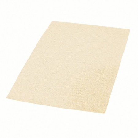 Solid bathroom mat, beige/brown 55x85 cm