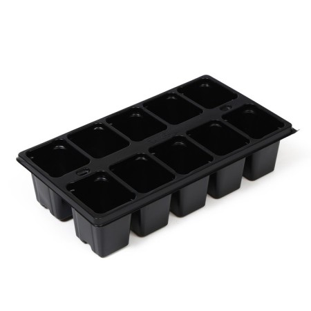Greengo seedling cassette on 10 cells, 100 ml, plastic, black, 25 × 14 × 5 cm-1