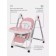 Stool for feeding children's Rant Vita, Cloud Pink Color