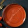 Ceramic serving dish "sapphire", 20 × 2.5 cm, orange color