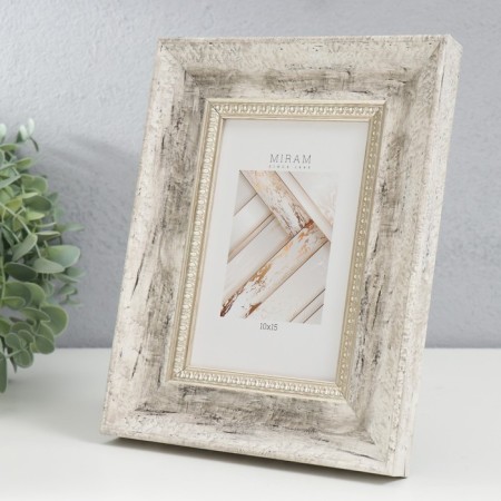 Photo frame Plastic "Mira" 10x15 cm, 674463-4, (plastic screen)-1