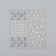 Rhinestones and pearls self -adhesive curly “Assorted”, 125 pcs on the sheet, silver color