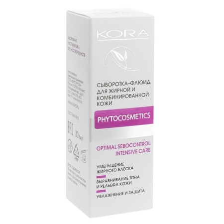 Kora serum-fluid, for oily and combined skin, 30 ml-1