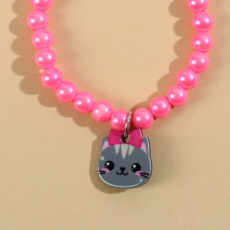Set of jewelry "Kis-kis" bracelet, earrings, ring-2