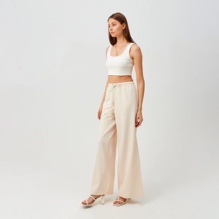 Women's pants minku beige color, size 42-1