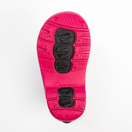 Rubber boots baby, black color+pink, size 27-4