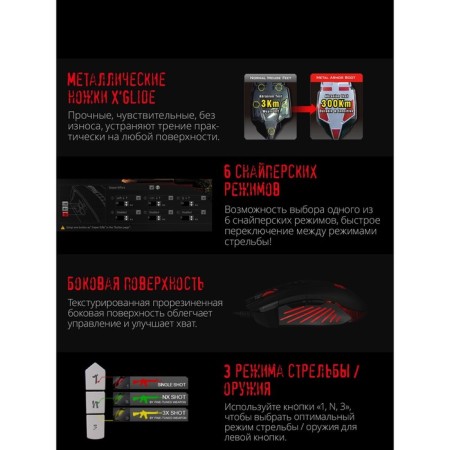 Mouse A4Tech Bloody V9M Black Optical (6200DPI) USB (9but)-4