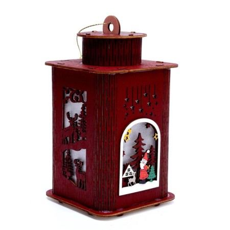 New Year's decor with backlight "Lantern" 9 × 9 × 16 cm-3