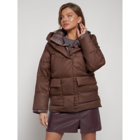 Winter jacket, size 50, brown color-9