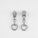 Automatic castle for metal zippers, No. 3, decorative, 10 pcs, Nickel color