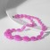 Beads "Classic" ovals for an increase, the color of the rainbow-raspberry, 45 cm