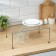 Cabinet shelf, 35.5 × 22 × 13 cm, chromium color