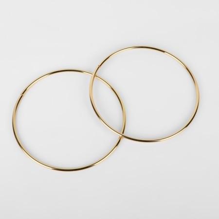 Pens for the bag "circle", metal, d = 15 cm, 2 pcs, gold color-1
