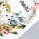 Sticker Plastic Interior color "Forest animals and owls in the wreath" 30x30 cm