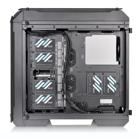 The housing Themaltake View 71 TG Black without BP ATX 9x120mm 4x140mm 2xusb2.0 2xusb3.0 Audio Bot 107042-1