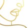 Panel Interior Metal "Girl's Profile" Gold 1x30x50 cm