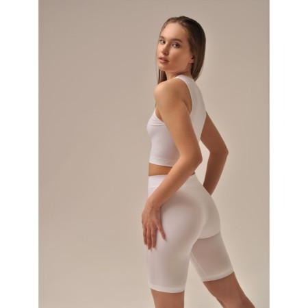 Female Legins Short, Size L, Bianco color-1