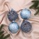 Set of balls plastic D-8 cm, 4 pcs "Avery" Blue