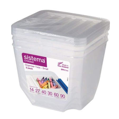 Set of Sistema Organizers, 1.3 liters, 3 pcs.