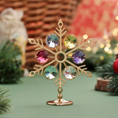 Snowflake souvenir, with crystals-2