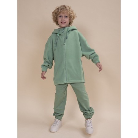 Jacket for boys, height 128 cm, green color-8