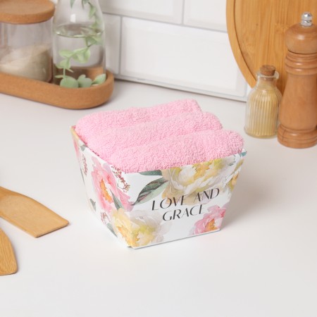 Ethel towel set "Love and Grace" 35x50 cm - 3 pcs, 100% HL, Makra 340 g/m2-7