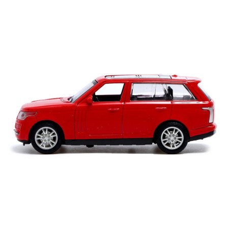 Metal jeep machine, inertial, scale 1:43, red color-1