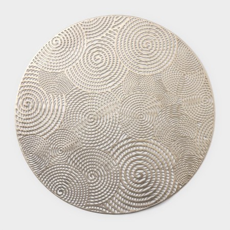 Serving napkin on the table "Hypnosis", d = 38 cm, color gold-3