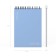 Notepad for spirals A6 80 sheets, cage, Erichkrause, "Symbol" Plastic Cover Silkography, Bloc Offset Beliac 100% Blue