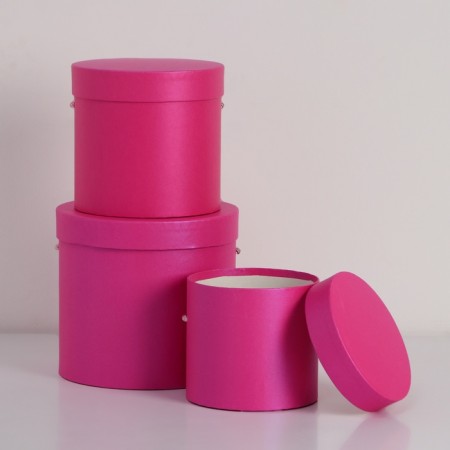 Set of boxes 3 in 1 (18*18*17/15*15*15/12*12*12 cm), fuchsia-2