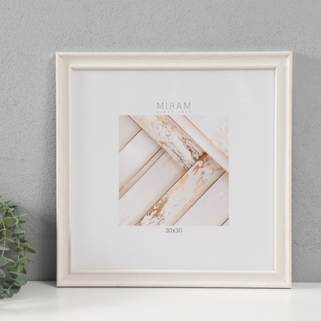 Photo frame Plastic "Mira" 30x30 cm ivory (plastic screen)