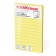 Block with a sticky edge paper 75x125 mm Erichkrause, 100 sheets yellow