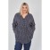 Women's tunic, size 68, dark blue color