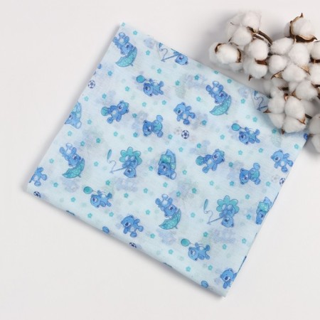 Children's chintz diaper, 80x120 cm, 100% cotton, 80 GM 1249, color mix