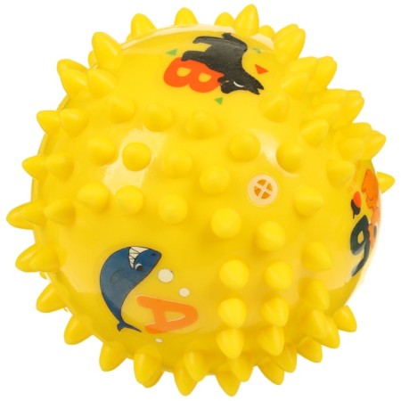 Developing tactile ball "Hedgehog", diameter 9 cm, with a squeak, in a bag, crumb I-5