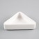 Ceramic bowl for rodents angular 75 ml 9.5 x 6 x 2 cm, white