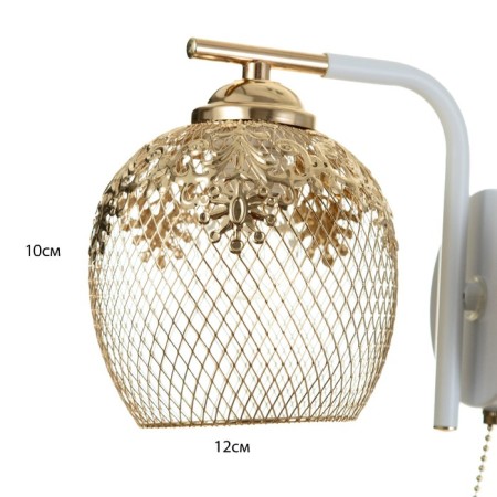 Sconces 662428/1 E14 40W white-gold 26x16x20 cm-4