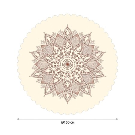 The tablecloth "Flower pattern", round, Saten, d = 150 cm-1