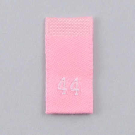 Textile strip "44", 4.6 x 1.1 cm, pink color-2
