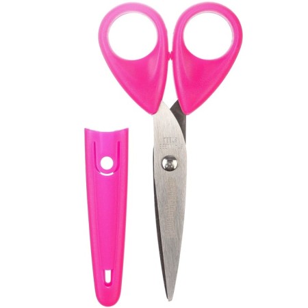 Baby scissors 13 cm, with a protective cap, Masha and the bear-1