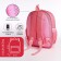 Baby backpack on lightning, 3 outer pockets, pink color