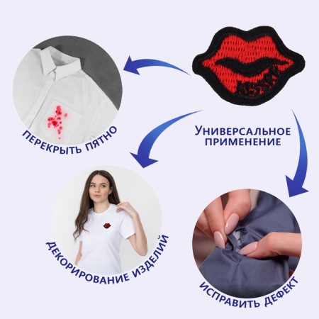 Thermal appliance "lips", 4 × 2.9 cm, red color-3