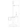 Stand with three accessories for the toilet 80 CM, porcelain; Antique copper, 3SC