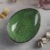 Ceramic "Constellation" salad, 19 × 14 cm, green color