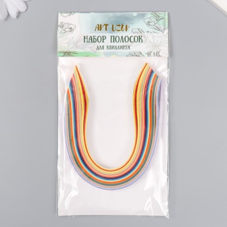 Strips for Quilling "Color" (set of 200 stripes) Mix width 0.8 cm (0.8x24 cm)-3